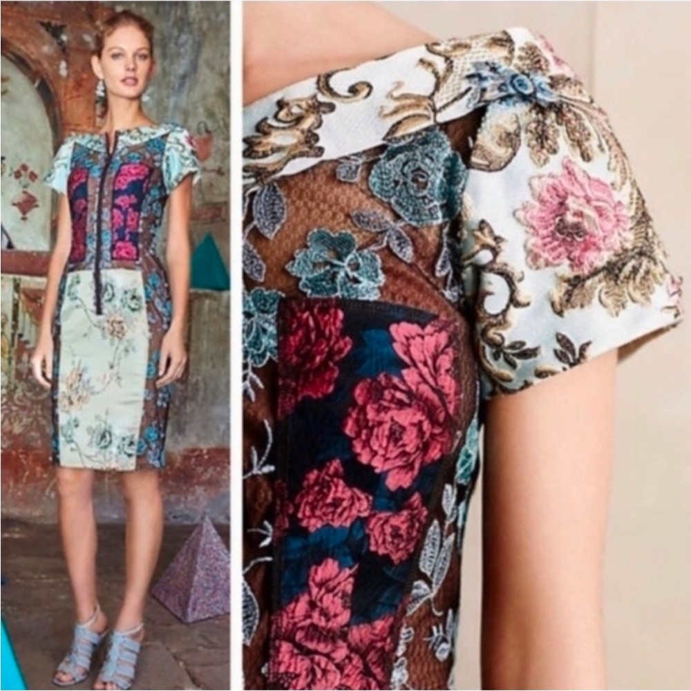 Byron Lars Multicolor Floral Mini Dress - Picture 4 of 5